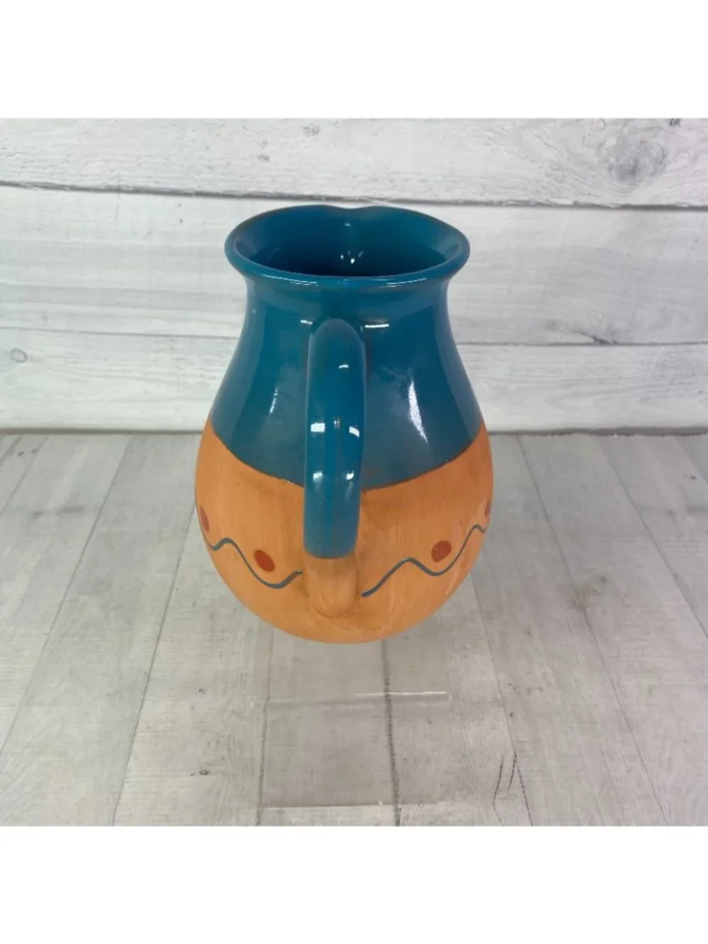 Vintage Himark TERRA COTTA Turquoise Glaze South Western 8.25